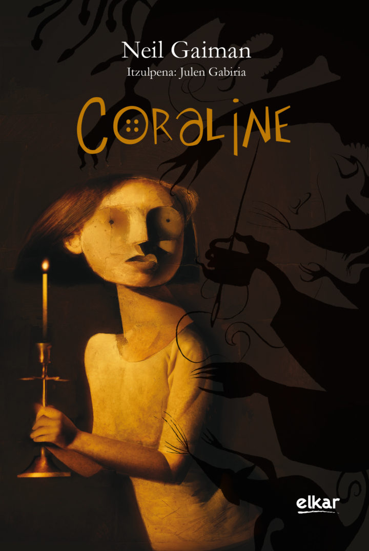 “Coraline”,  Neil  Gaiman.  Itzulpena:  Julen  Gabiria.  Prentsaurrekoa